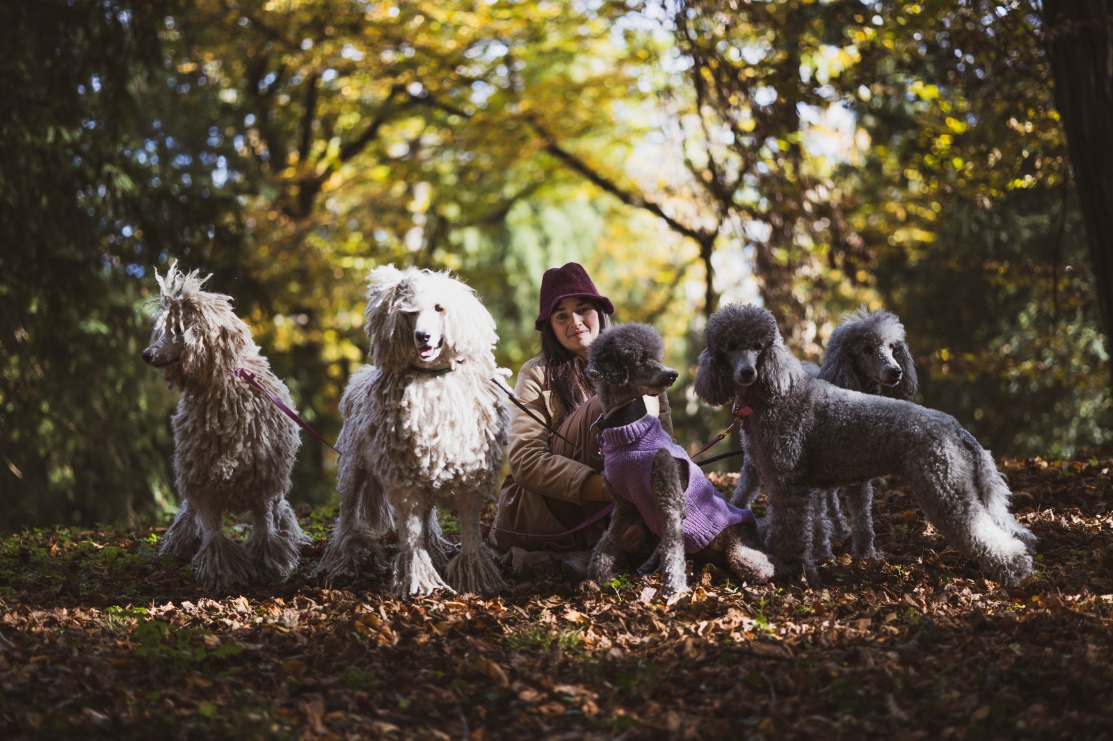 Raffaella con i suoi cani